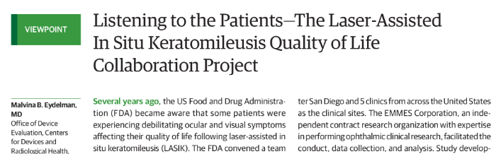 LASIK Quality of Life Collaboration Project
